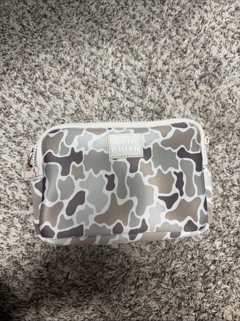 Gold blush bestie bag